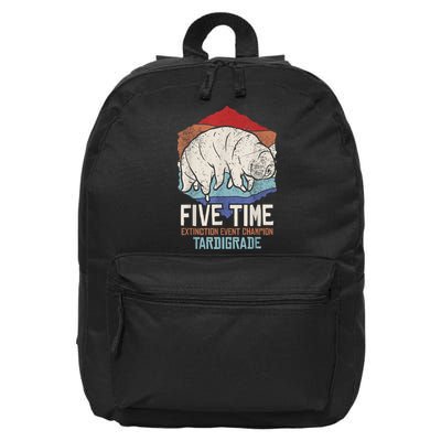 Tardigrade Water Bear Extinction Event Champion Print 16 in Basic Backpack