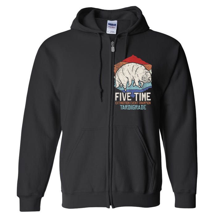 Tardigrade Water Bear Extinction Event Champion Print Full Zip Hoodie