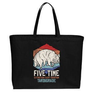 Tardigrade Water Bear Extinction Event Champion Print Cotton Canvas Jumbo Tote