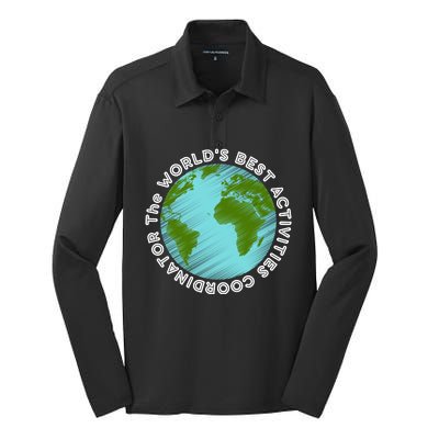 WORLD'S BEST ACTIVITIES COORDINATOR Silk Touch Performance Long Sleeve Polo