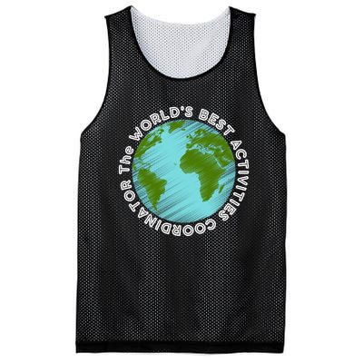 WORLD'S BEST ACTIVITIES COORDINATOR Mesh Reversible Basketball Jersey Tank