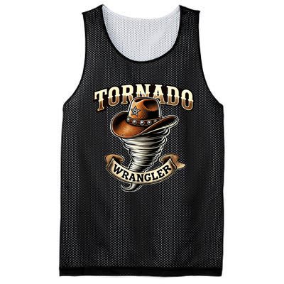 Tornado Wrangler Bold Western Cowboy Graphic Design Mesh Reversible Basketball Jersey Tank