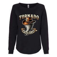 Tornado Wrangler Bold Western Cowboy Graphic Design Womens California Wash Sweatshirt