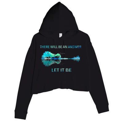 There Will Be An Answer Let It Be Crop Fleece Hoodie