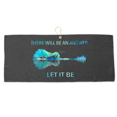 There Will Be An Answer Let It Be Large Microfiber Waffle Golf Towel