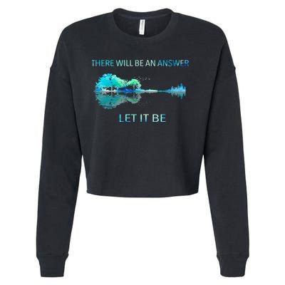 There Will Be An Answer Let It Be Cropped Pullover Crew