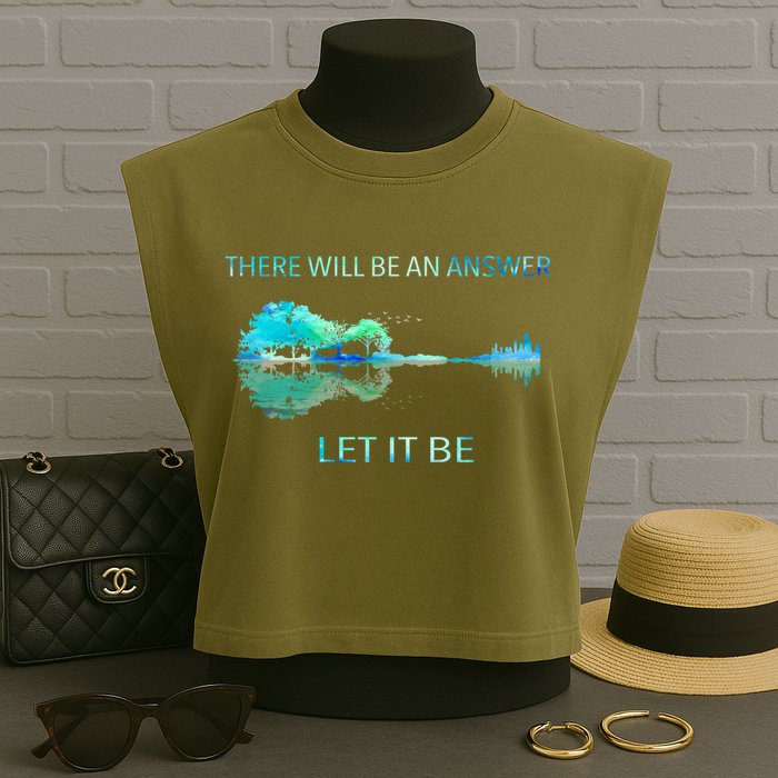 There Will Be An Answer Let It Be Garment-Dyed Women's Muscle Tee