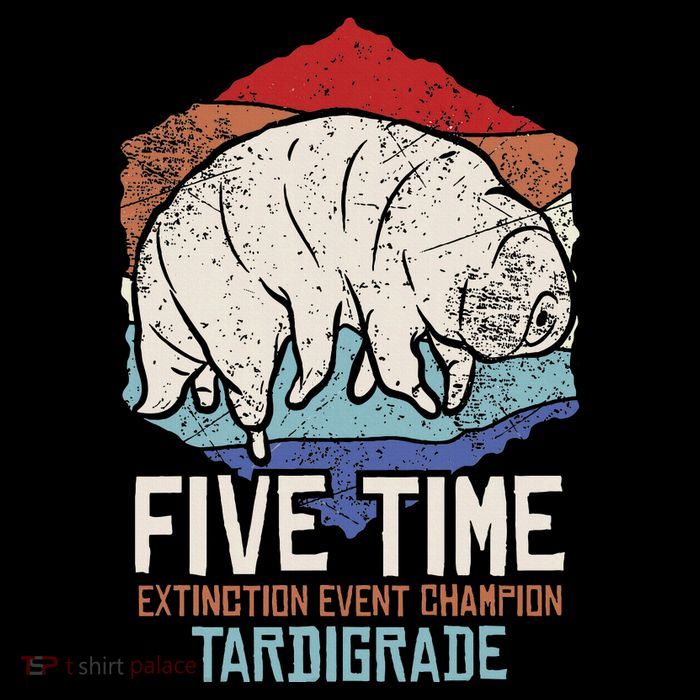 Tardigrade Water Bear Extinction Event Champion Print Hoodie