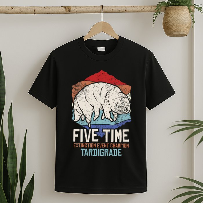 Tardigrade Water Bear Extinction Event Champion Print T-Shirt