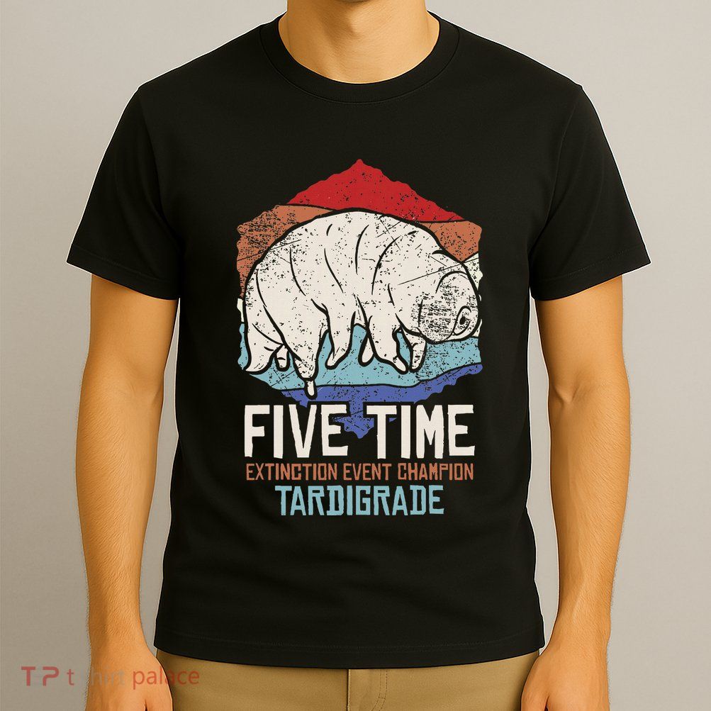 Tardigrade Water Bear Extinction Event Champion Print T-Shirt