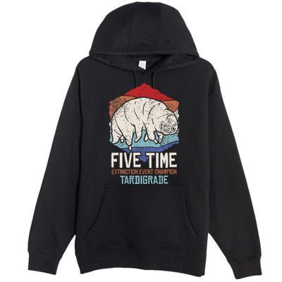 Tardigrade Water Bear Extinction Event Champion Print Premium Pullover Hoodie