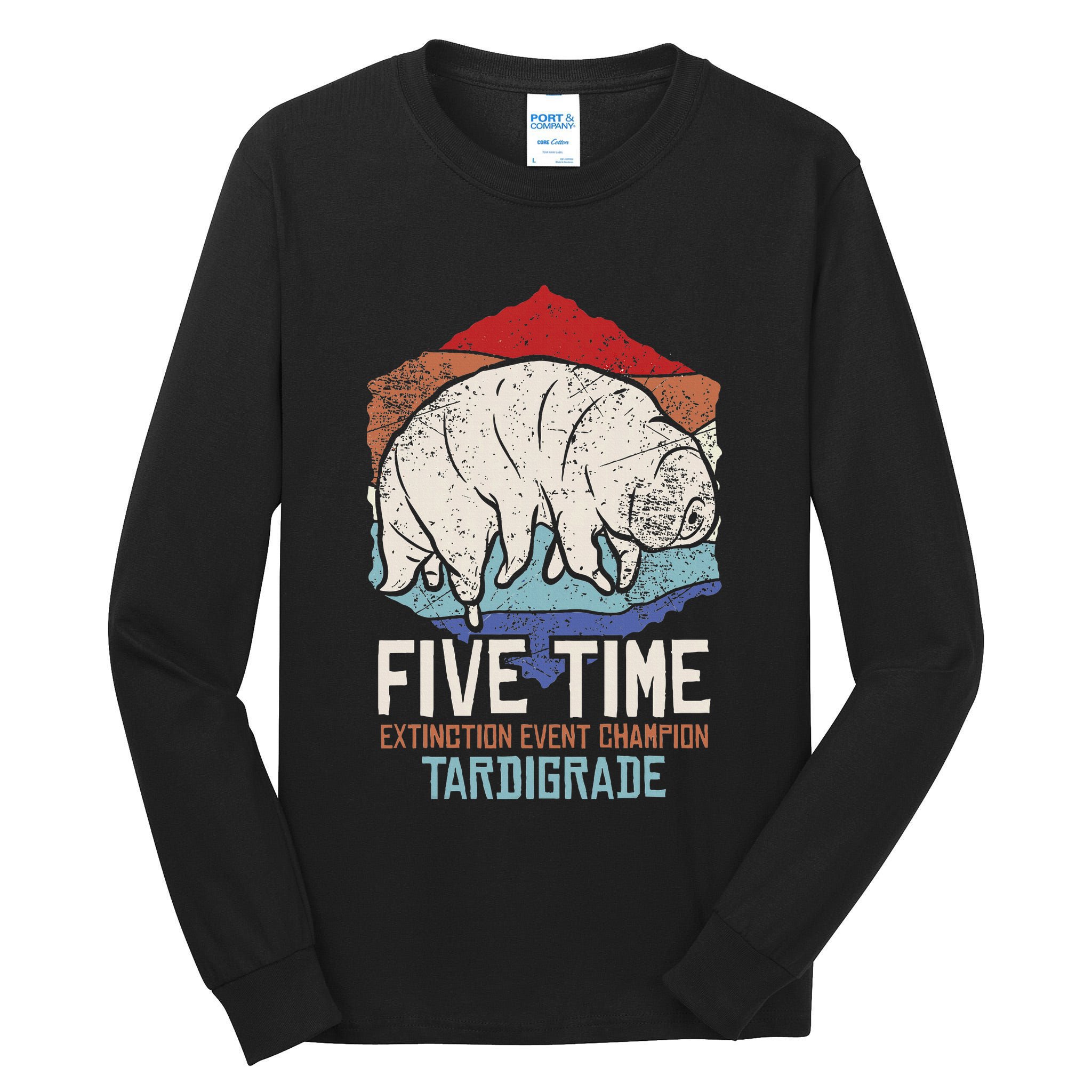 Tardigrade Water Bear Extinction Event Champion Print Tall Long Sleeve T-Shirt