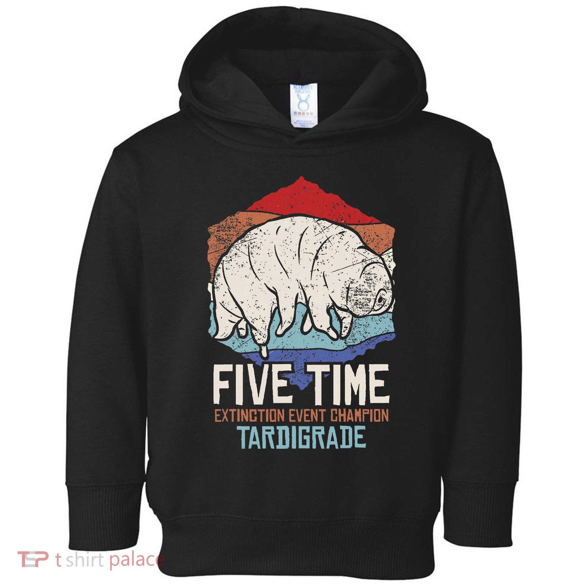 Tardigrade Water Bear Extinction Event Champion Print Toddler Hoodie
