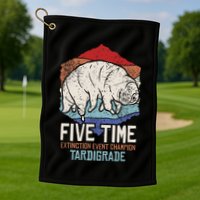 Tardigrade Water Bear Extinction Event Champion Print Golf Towel