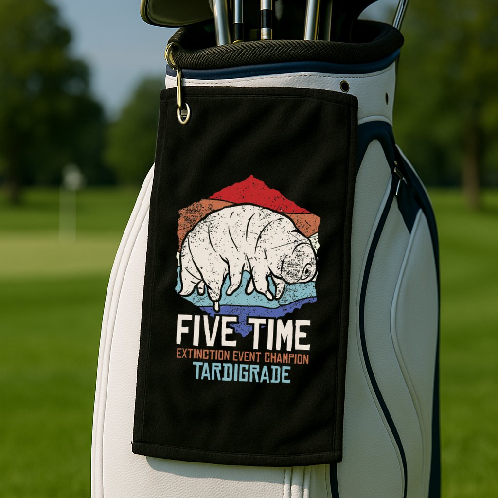 Tardigrade Water Bear Extinction Event Champion Print Golf Towel