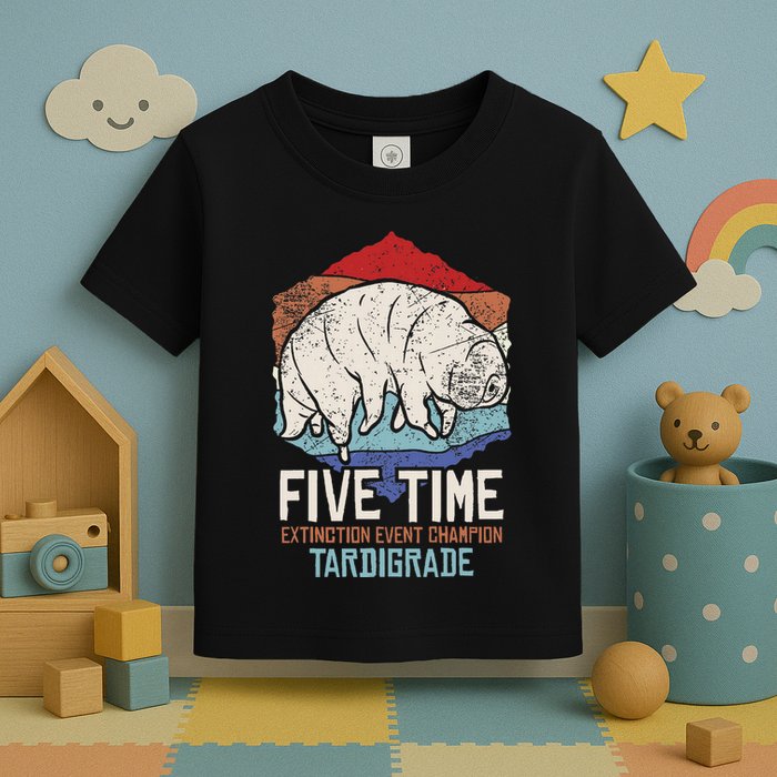 Tardigrade Water Bear Extinction Event Champion Print Toddler T-Shirt
