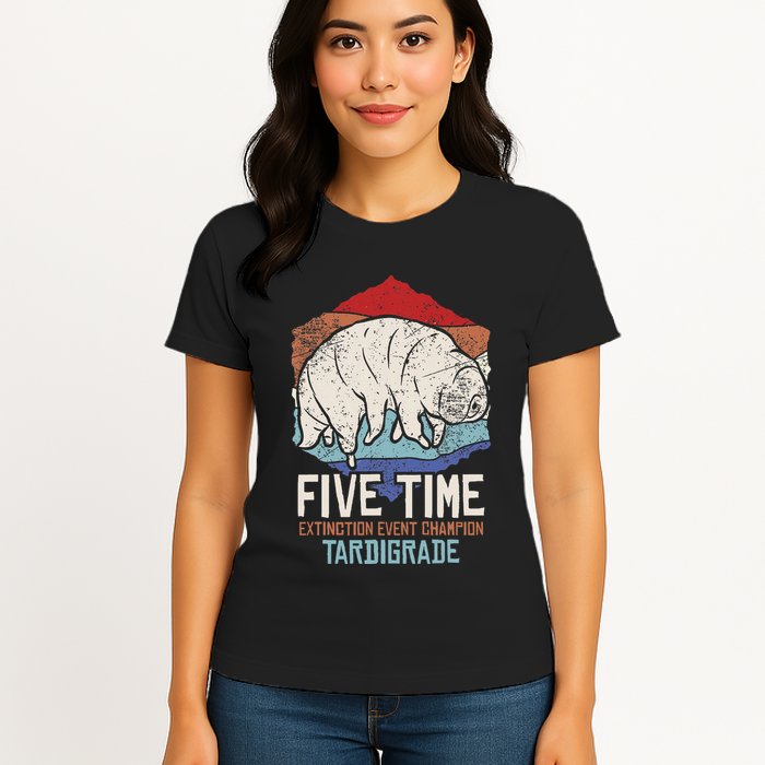 Tardigrade Water Bear Extinction Event Champion Print Womens T-Shirt