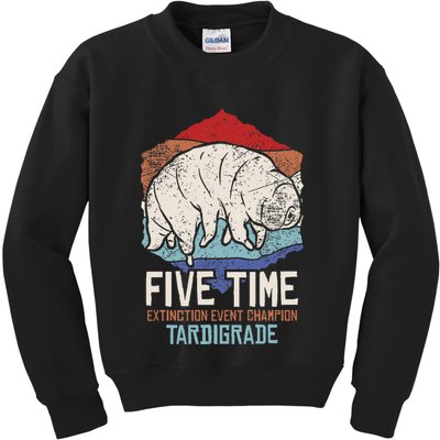 Tardigrade Water Bear Extinction Event Champion Print Kids Sweatshirt