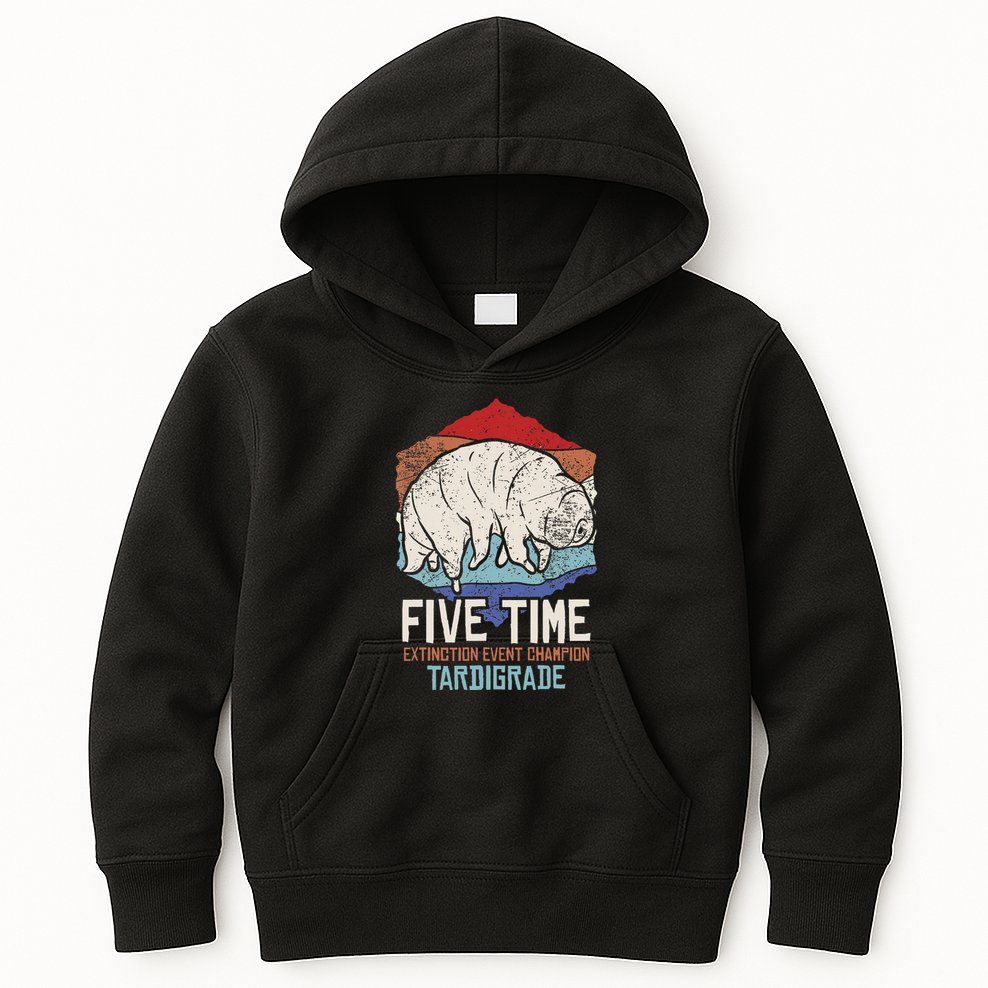 Tardigrade Water Bear Extinction Event Champion Print Kids Hoodie