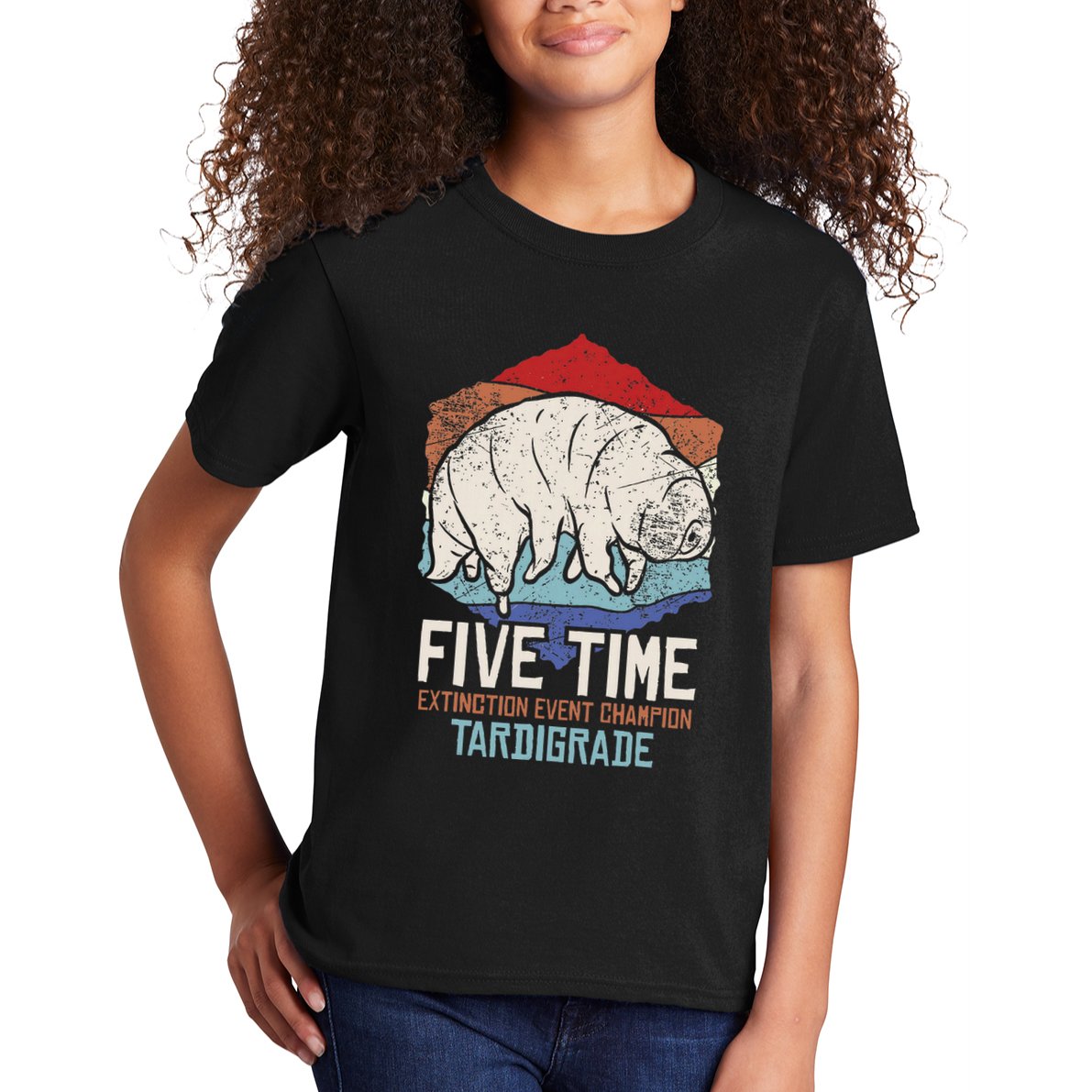 Tardigrade Water Bear Extinction Event Champion Print Kids T-Shirt