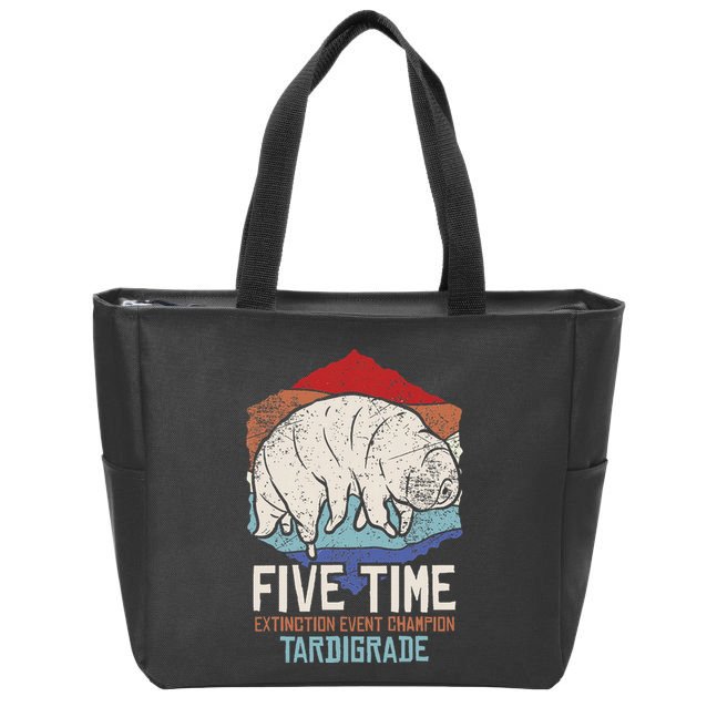 Tardigrade Water Bear Extinction Event Champion Print Zip Tote Bag