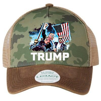 Trump Will Be Legend Legacy Tie Dye Trucker Hat