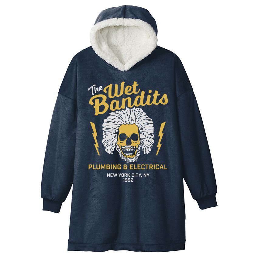 The Wet Bandits Funny Movie Hooded Wearable Blanket