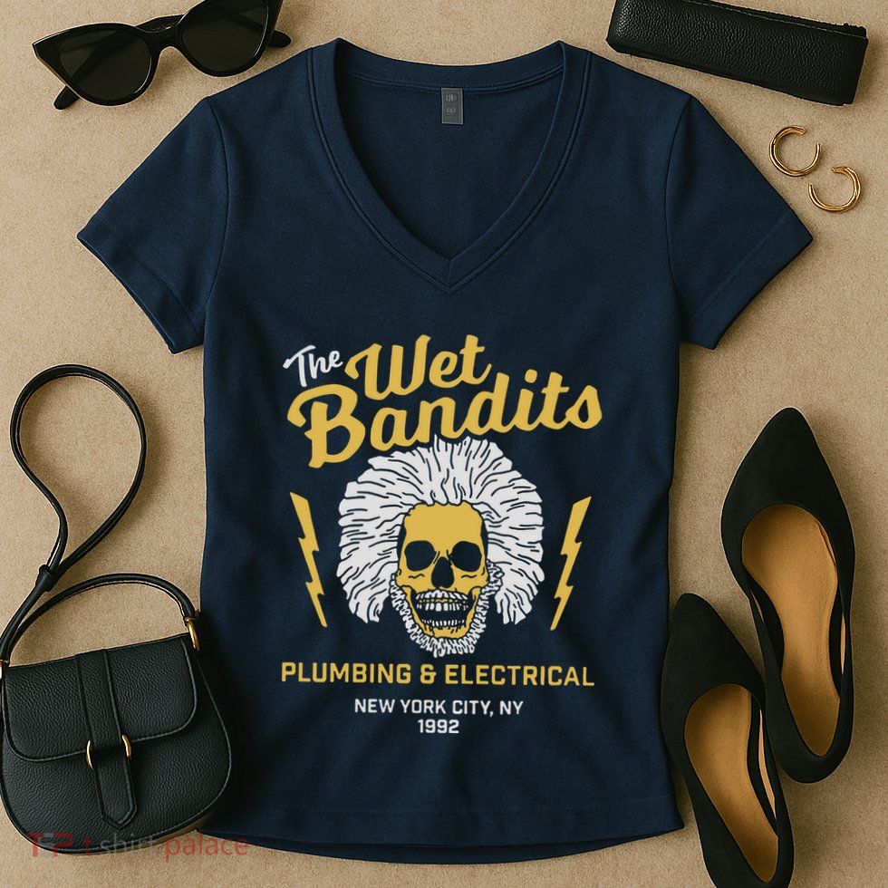 The Wet Bandits Funny Movie Women's V-Neck T-Shirt