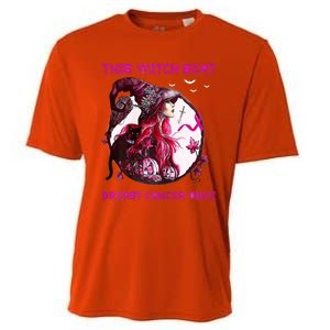 This Witch Beat Breast Cancer Once Awareness Witch Night Cooling Performance Crew T-Shirt