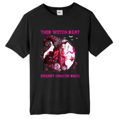 This Witch Beat Breast Cancer Once Awareness Witch Night Tall Fusion ChromaSoft Performance T-Shirt