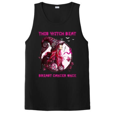 This Witch Beat Breast Cancer Once Awareness Witch Night PosiCharge Competitor Tank