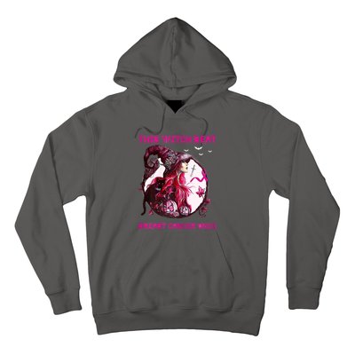 This Witch Beat Breast Cancer Once Awareness Witch Night Hoodie