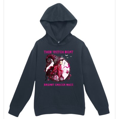 This Witch Beat Breast Cancer Once Awareness Witch Night Urban Pullover Hoodie