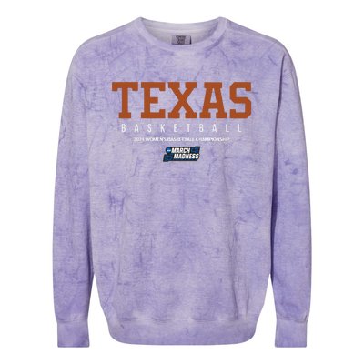 Texas Women’S Basketball 2024 Tournament Colorblast Crewneck Sweatshirt