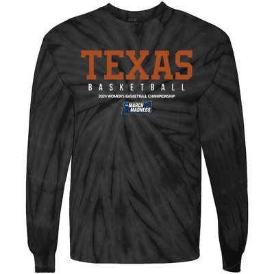 Texas Women’S Basketball 2024 Tournament Tie-Dye Long Sleeve Shirt