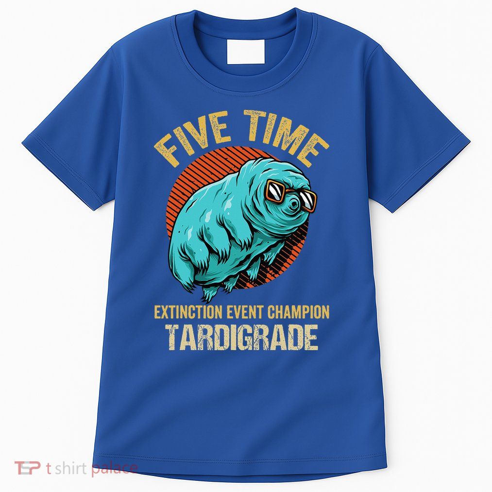 Tardigrade Water Bear Extinction Event Champion Microbiology Tall T-Shirt