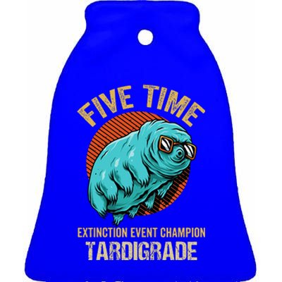 Tardigrade Water Bear Extinction Event Champion Microbiology Ceramic Bell Ornament