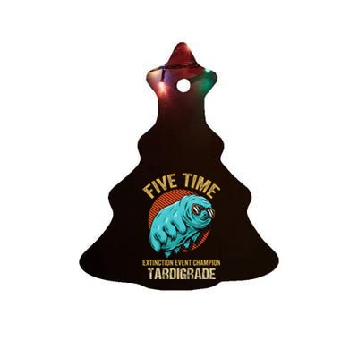 Tardigrade Water Bear Extinction Event Champion Microbiology Ceramic Tree Ornament