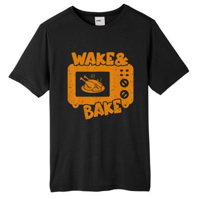 Turkey Wake Bake Feast Meal Dinner Thanksgiving Chef Tall Fusion ChromaSoft Performance T-Shirt