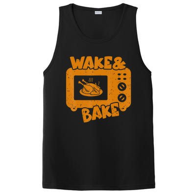 Turkey Wake Bake Feast Meal Dinner Thanksgiving Chef PosiCharge Competitor Tank