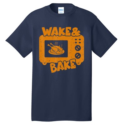 Turkey Wake Bake Feast Meal Dinner Thanksgiving Chef Tall T-Shirt