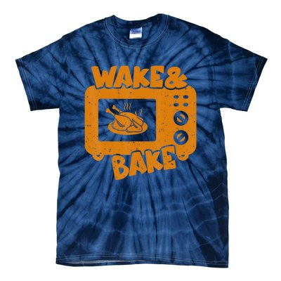 Turkey Wake Bake Feast Meal Dinner Thanksgiving Chef Tie-Dye T-Shirt