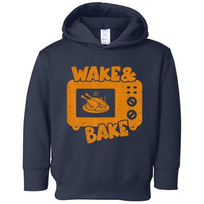 Turkey Wake Bake Feast Meal Dinner Thanksgiving Chef Toddler Hoodie