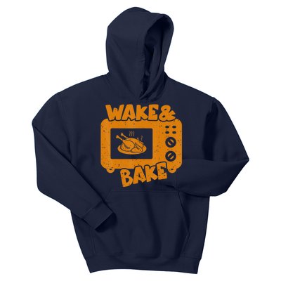 Turkey Wake Bake Feast Meal Dinner Thanksgiving Chef Kids Hoodie