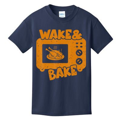 Turkey Wake Bake Feast Meal Dinner Thanksgiving Chef Kids T-Shirt