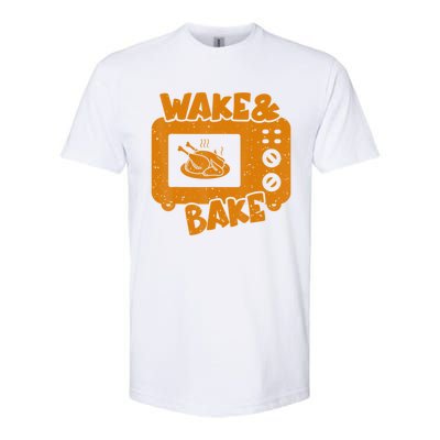 Turkey Wake Bake Feast Meal Dinner Thanksgiving Chef Softstyle CVC T-Shirt