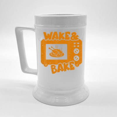 Turkey Wake Bake Feast Meal Dinner Thanksgiving Chef Beer Stein