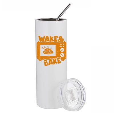 Turkey Wake Bake Feast Meal Dinner Thanksgiving Chef Stainless Steel Tumbler