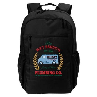 The Wet Bandits Est 1990 Plumbing Co Home Alone Christmas Xmas Holiday Backpack