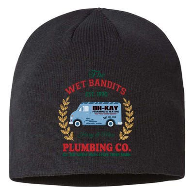 The Wet Bandits Est 1990 Plumbing Co Home Alone Christmas Xmas Holiday Sustainable Beanie